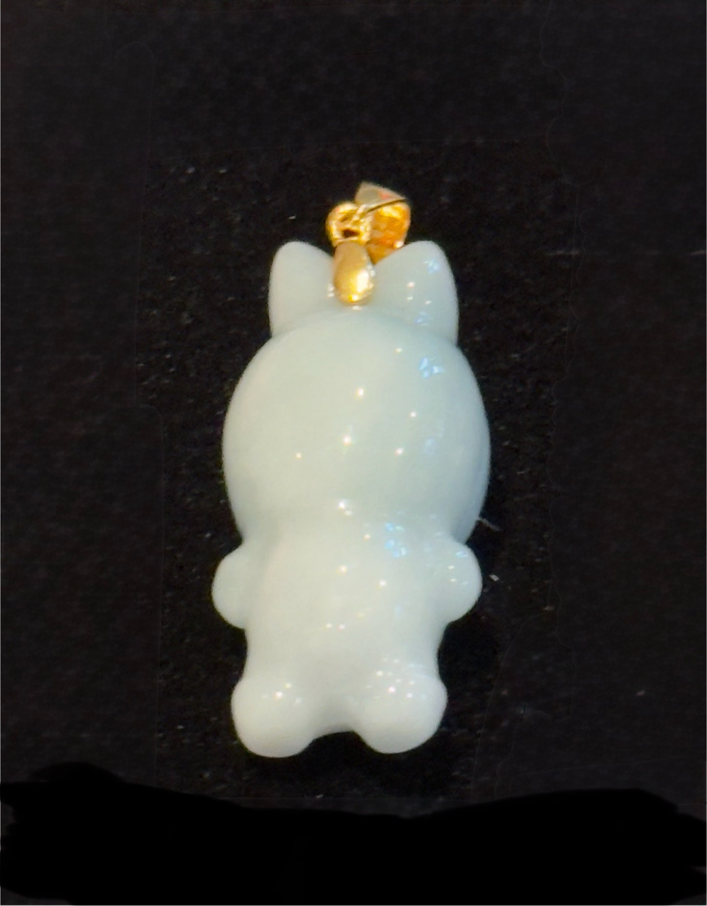 Jade Labubu Charm Pendant