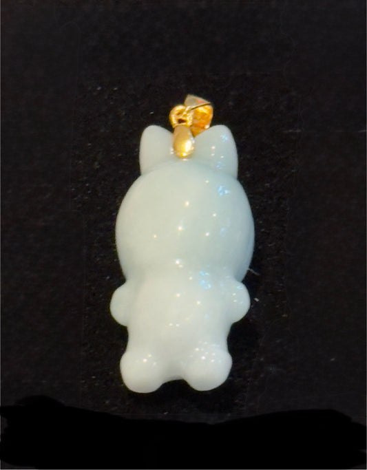 Jade Labubu Charm Pendant