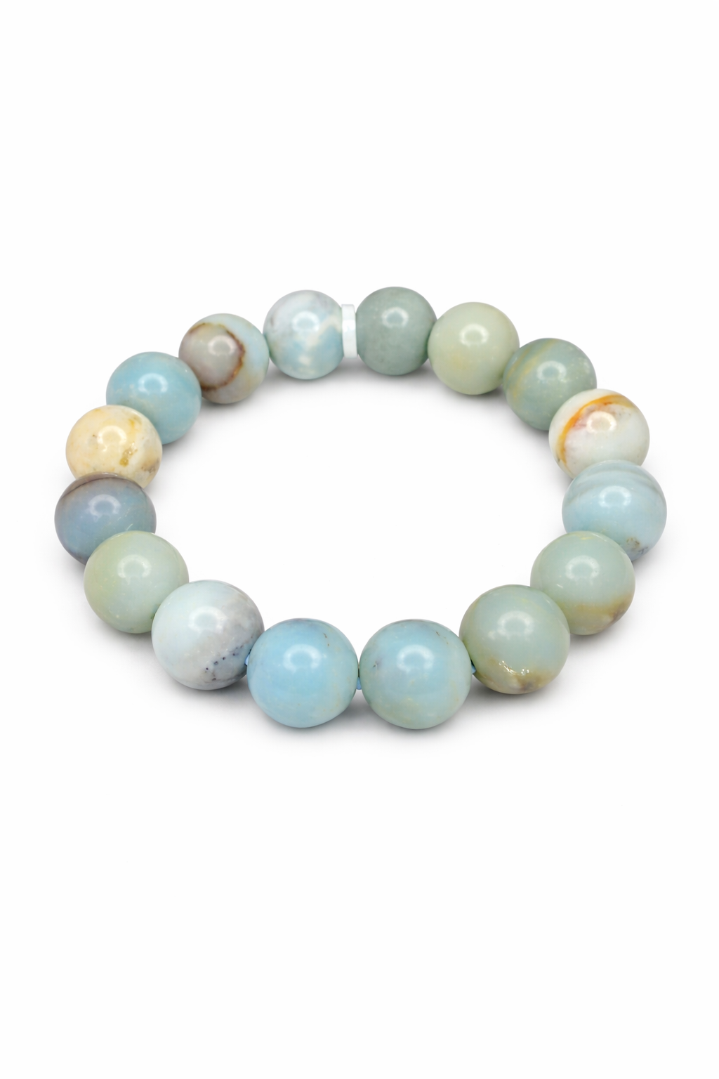 Amazonite Beaded 14MM Bracelet