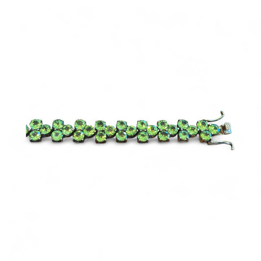 Gold Plated Sterling Peridot Bracelet
