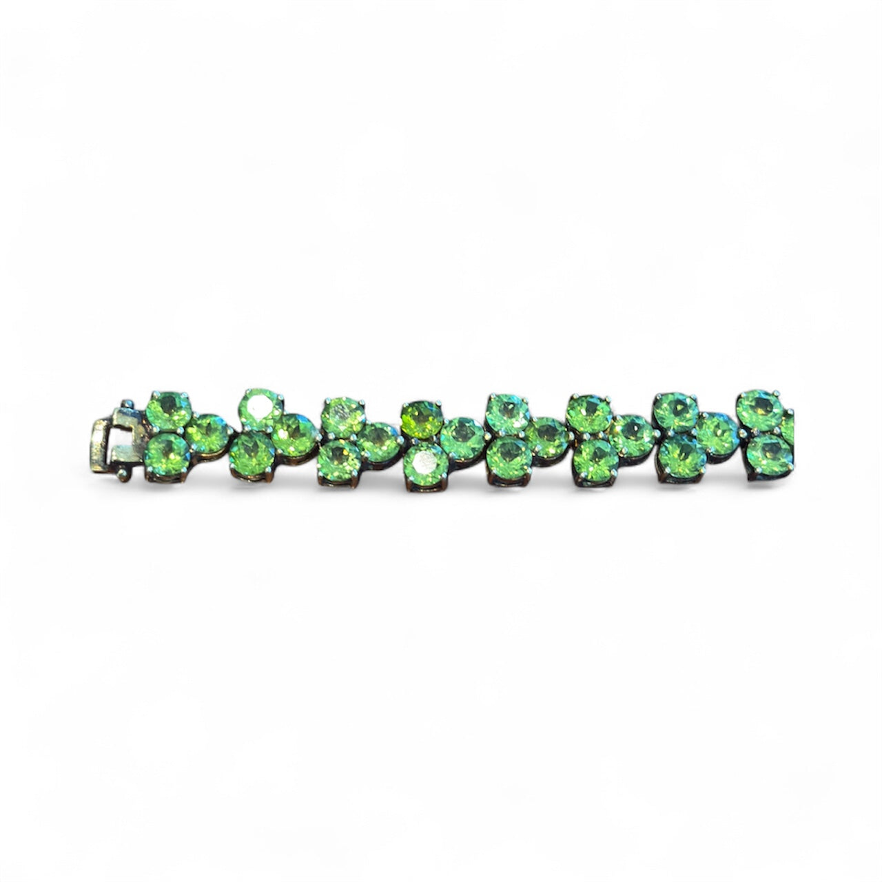 Gold Plated Sterling Peridot Bracelet
