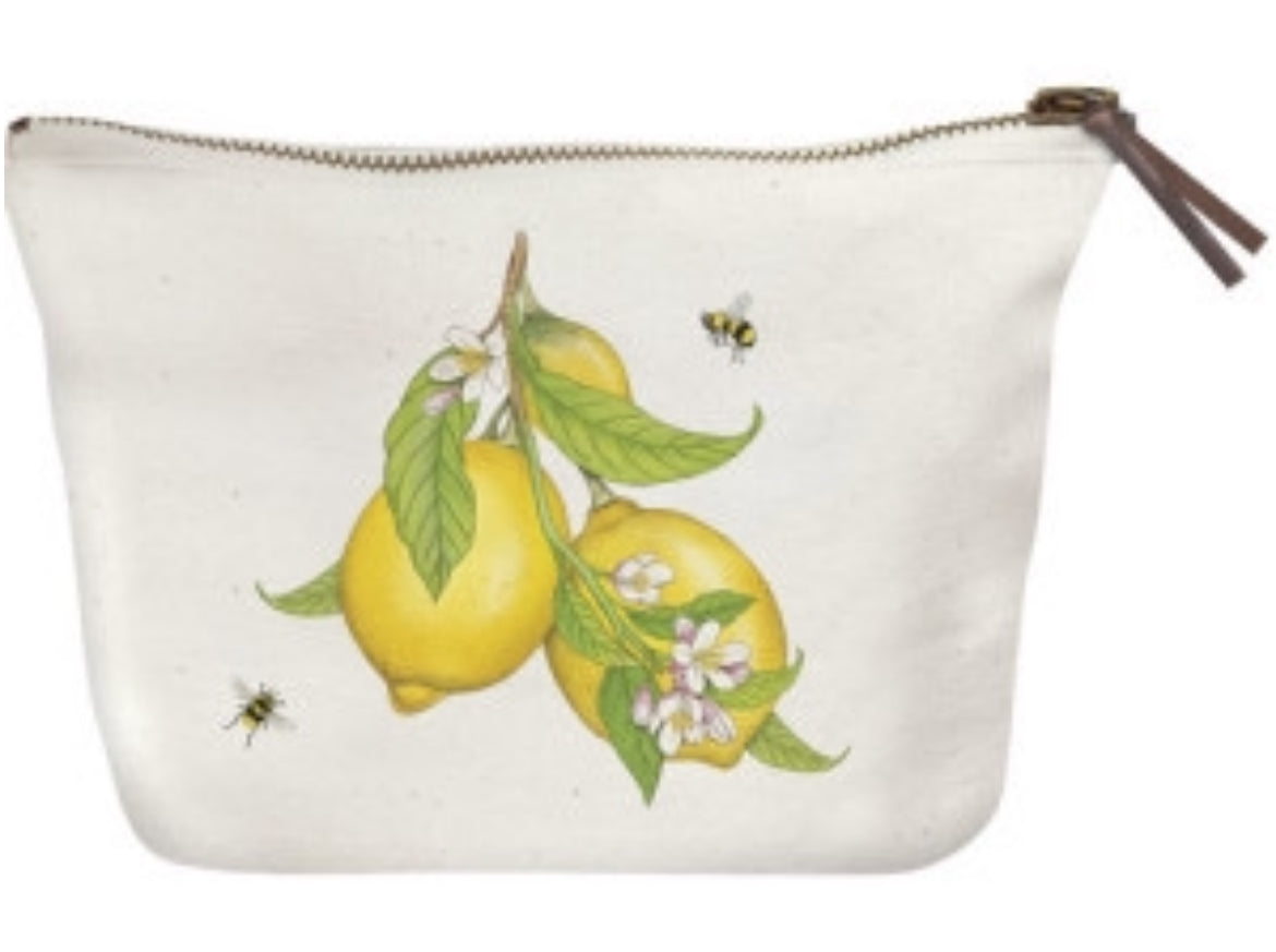 Mary Lake Thompson Market Lemons Canvas Pouch