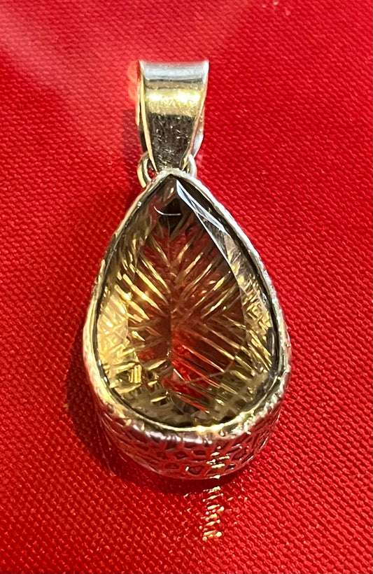 Smoky Quartz Pendant Sterling Silver