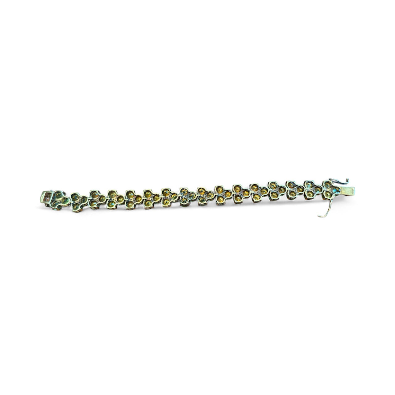 Gold Plated Sterling Peridot Bracelet