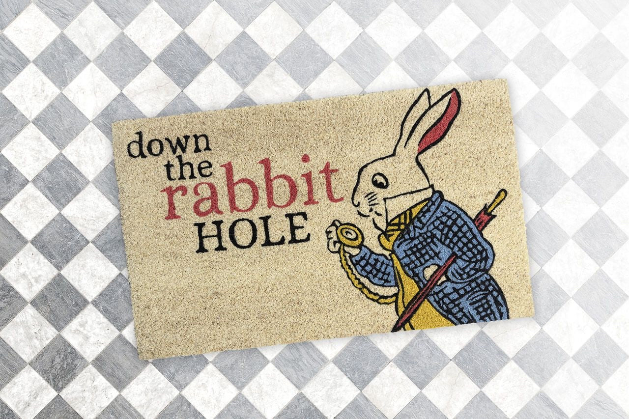 Victoria and Albert Museum Down the Rabbit Hole Coir Doormat **Show only item**