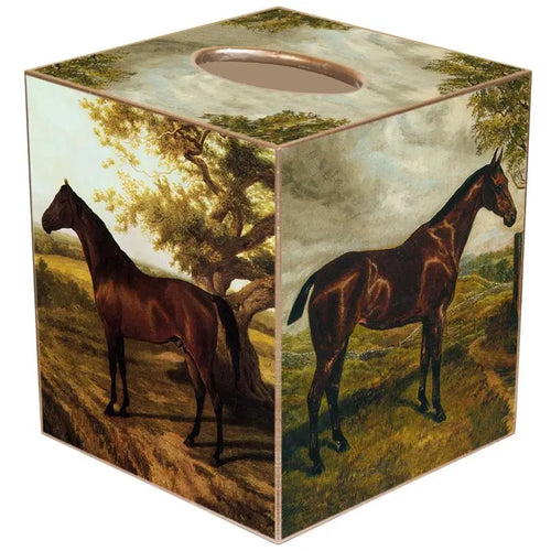 Marye-Kelley Horses Tissue Box Cover