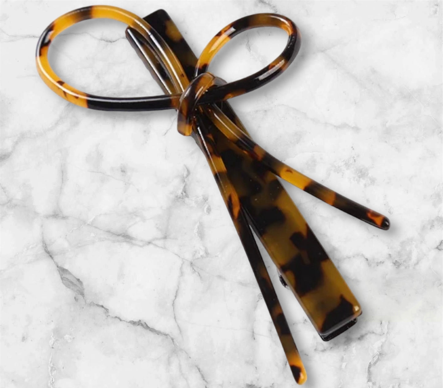 Fashion Bow Tortoiseshell Alligator Hair Clip