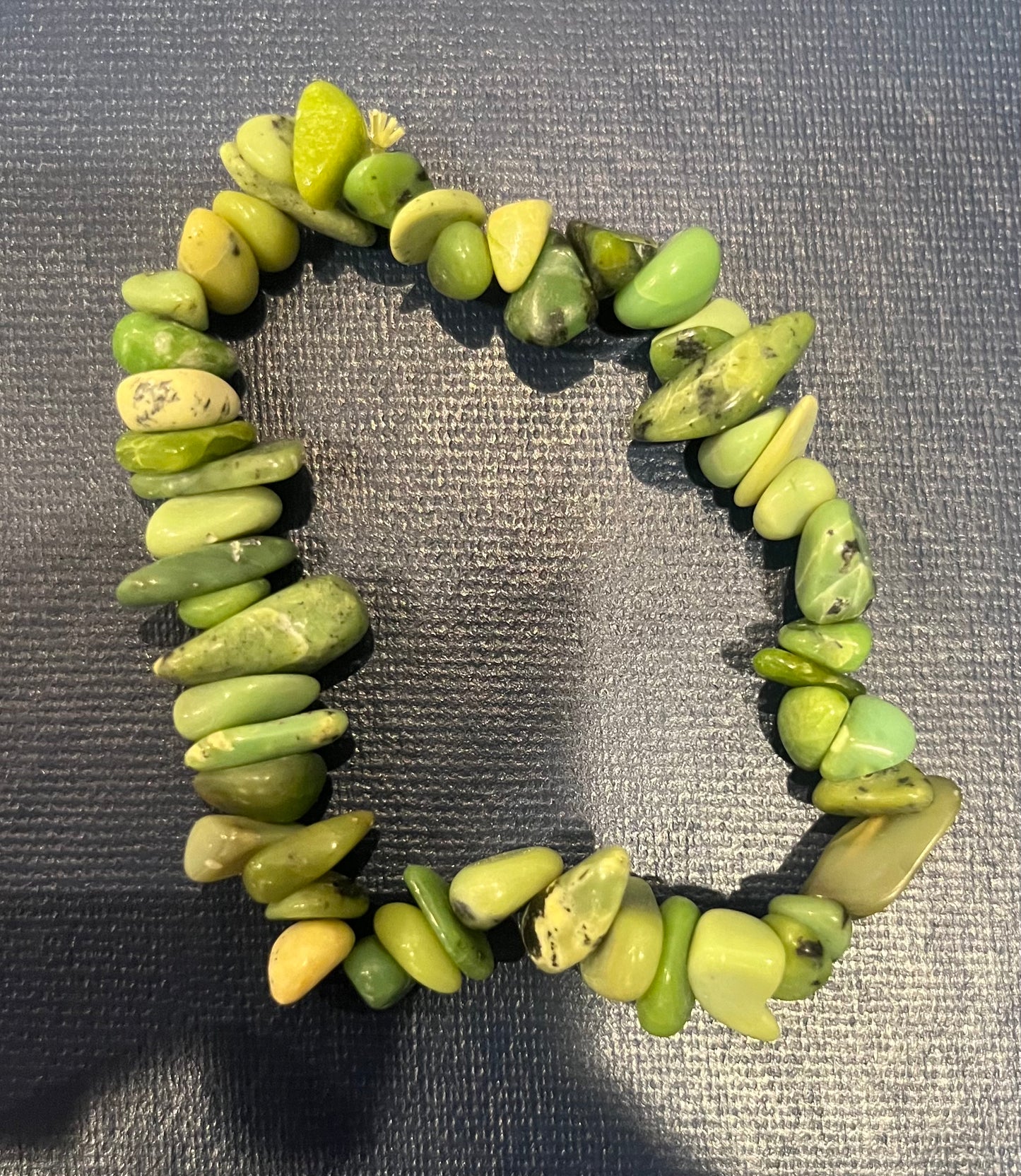 Chrysophase Gemstone Beaded Bracelet