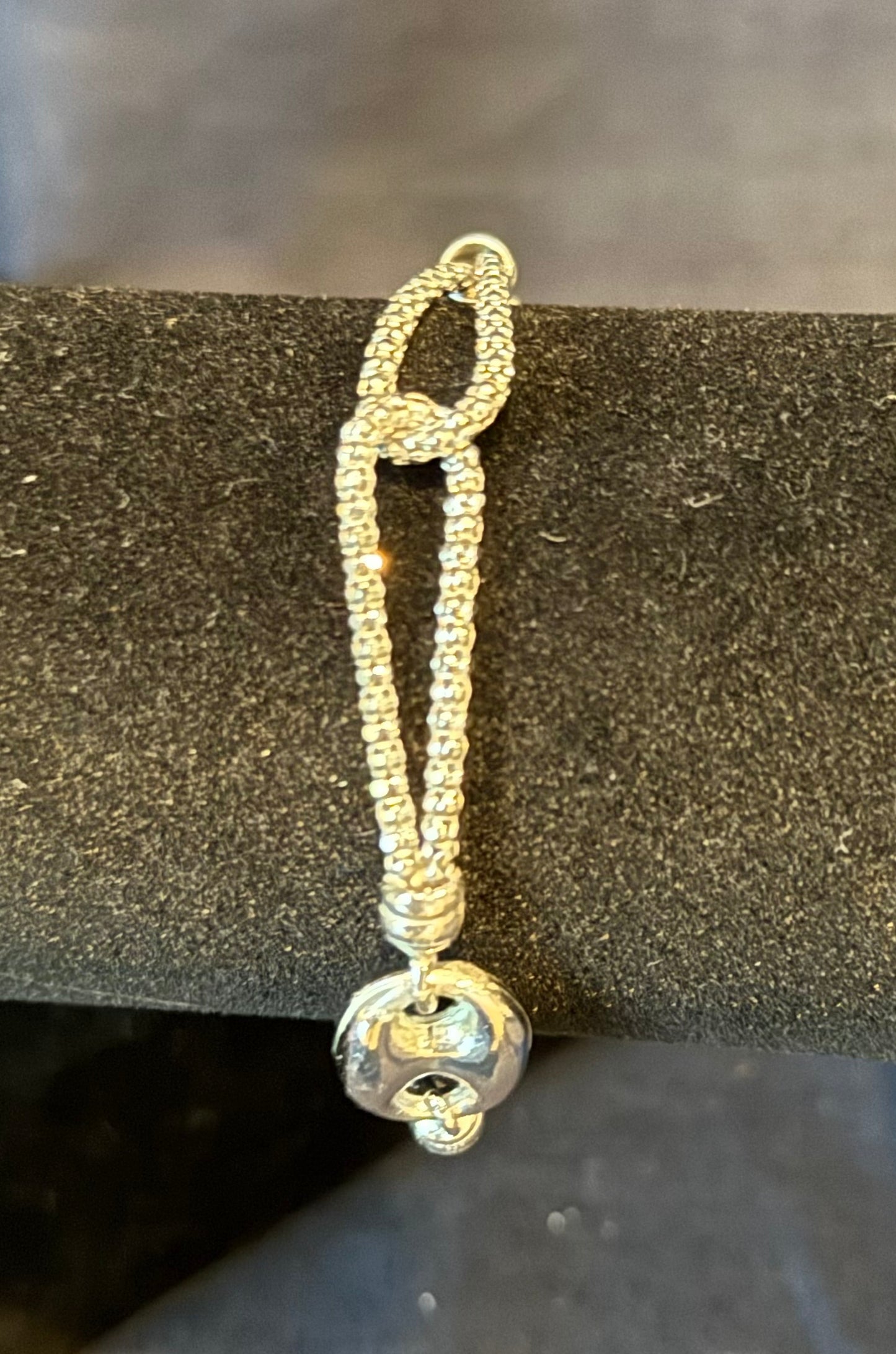 Sterling Silver Gucci Inspired Bracelet Adjustable Made In Italy