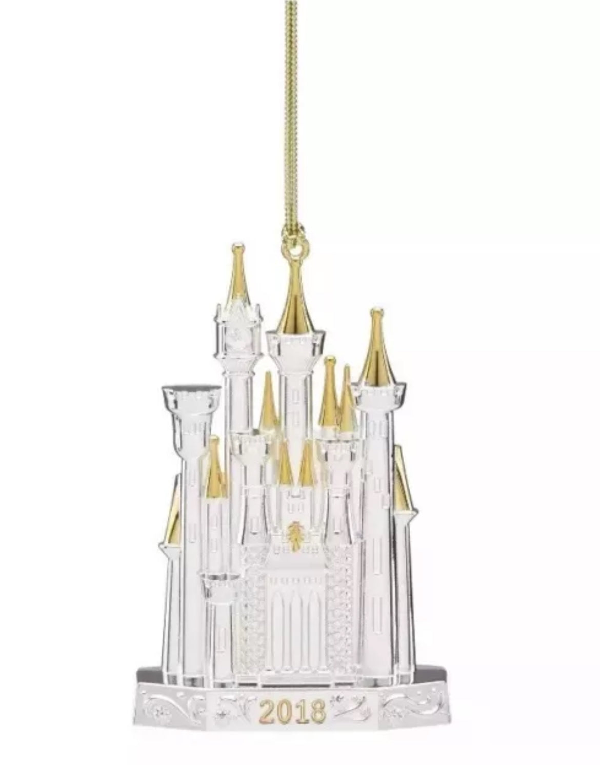 Lenox 2018 Disney Castle Ornament