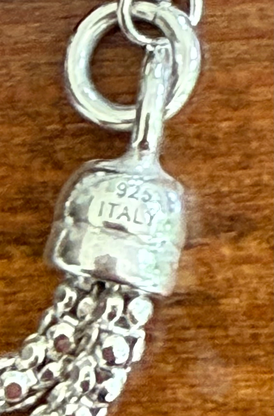 Sterling Silver Gucci Inspired Bracelet Adjustable Made In Italy