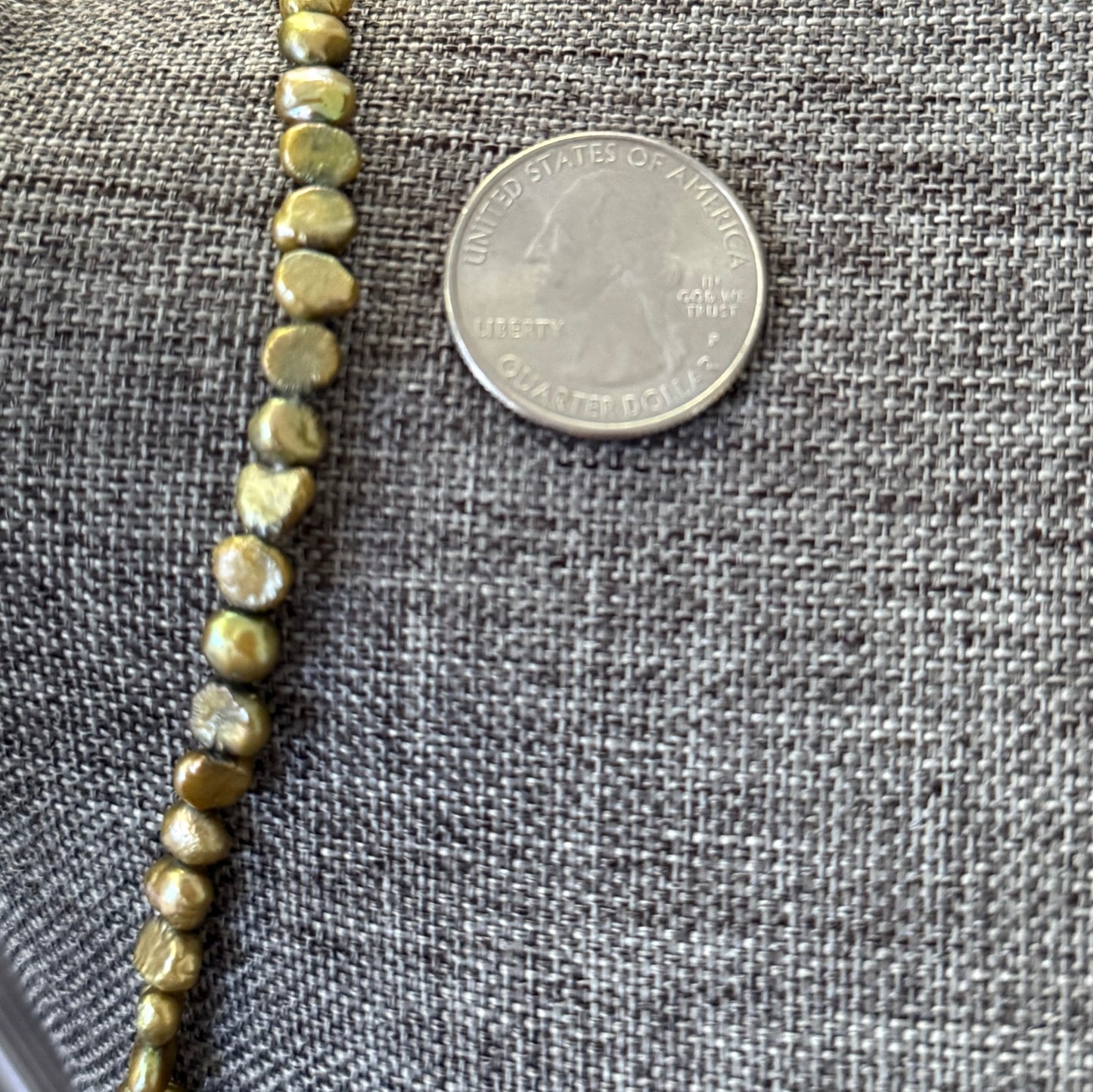 Freshwater Pearl Necklace With Sterling Silver Clasp