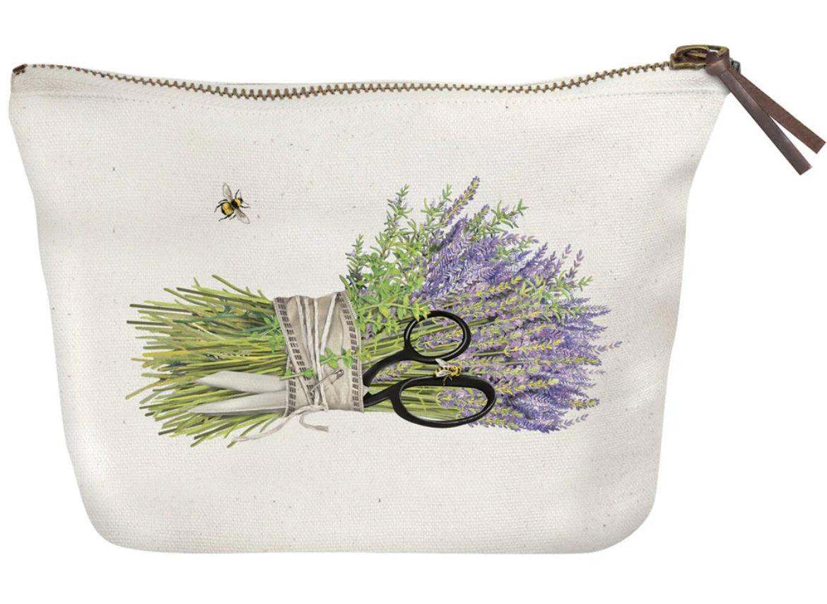 Mary Lake Thompson Lavender Shears Canvas Pouch