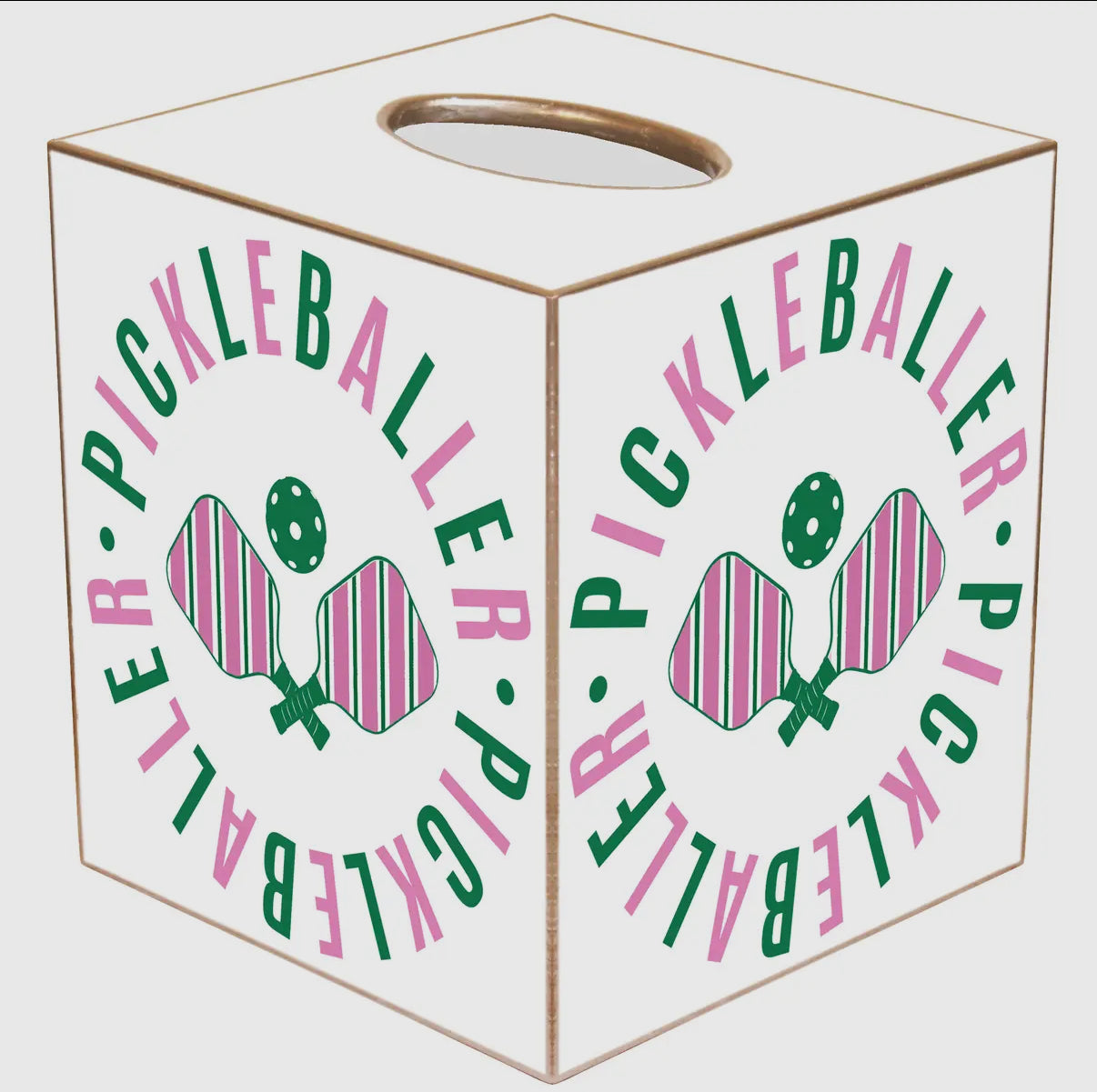 Marye-Kelley Pickleballer Tissue Box Cover