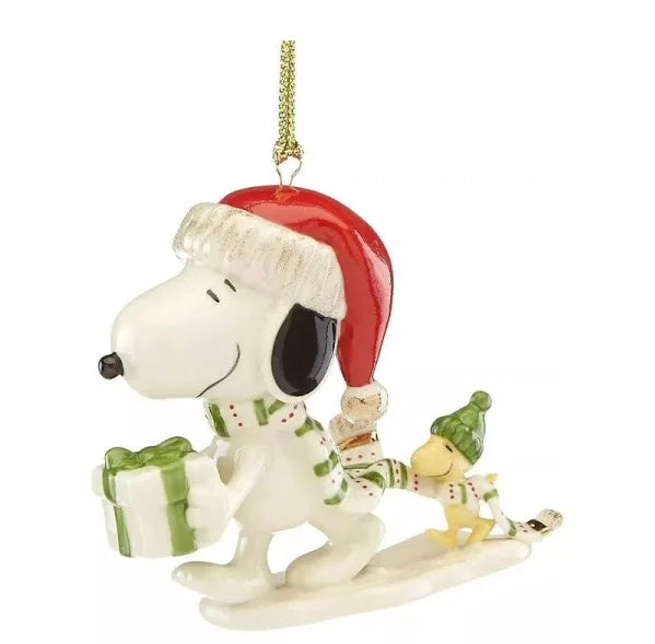 Lenox Snoopy's Holiday Gift Ornament