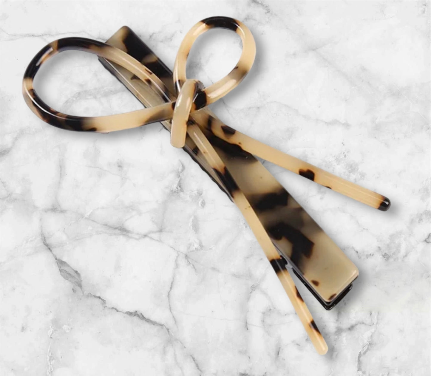 Fashion Bow Tortoiseshell Alligator Hair Clip