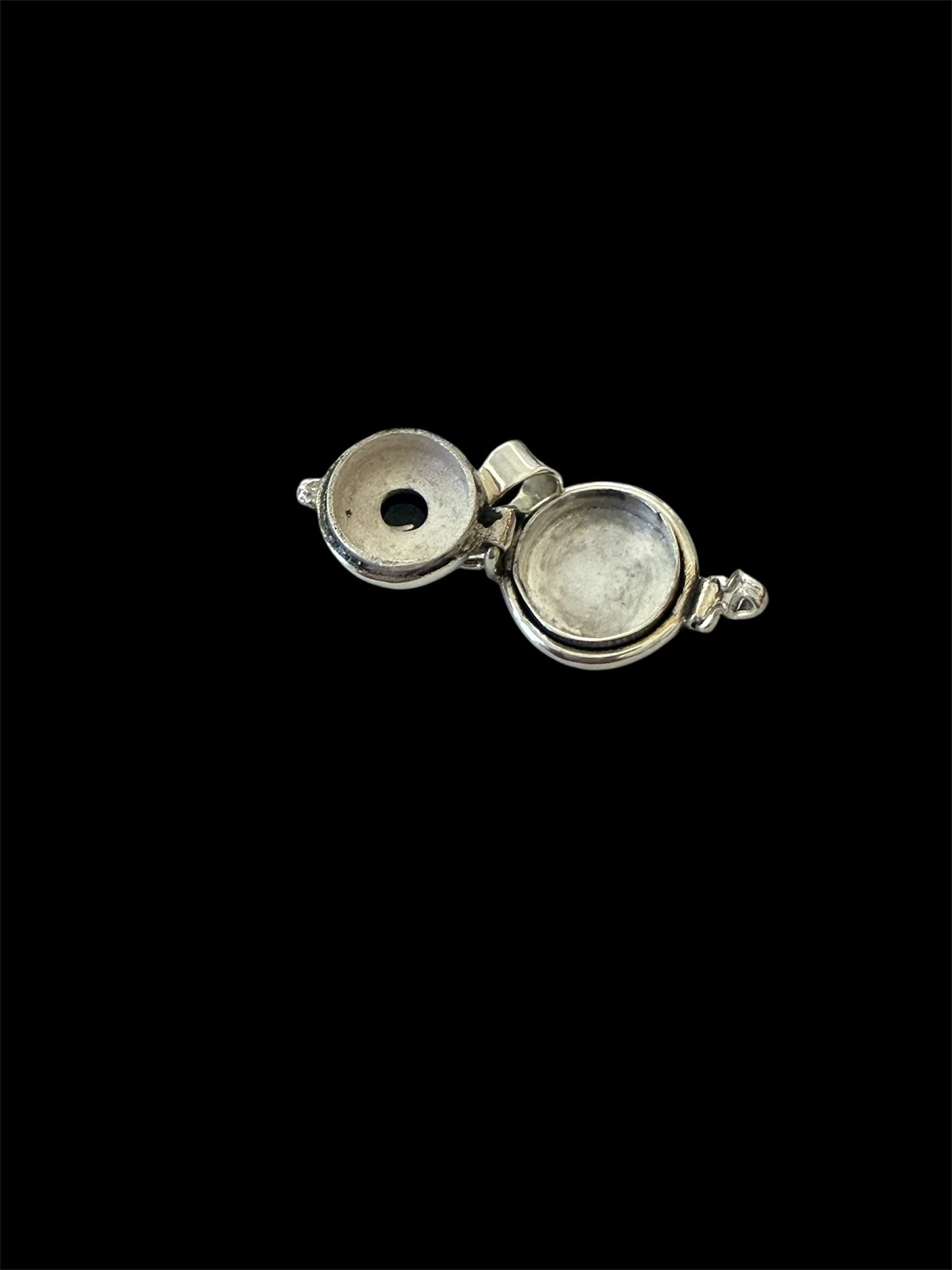 Sterling Silver Black Onyx Poison Pendant