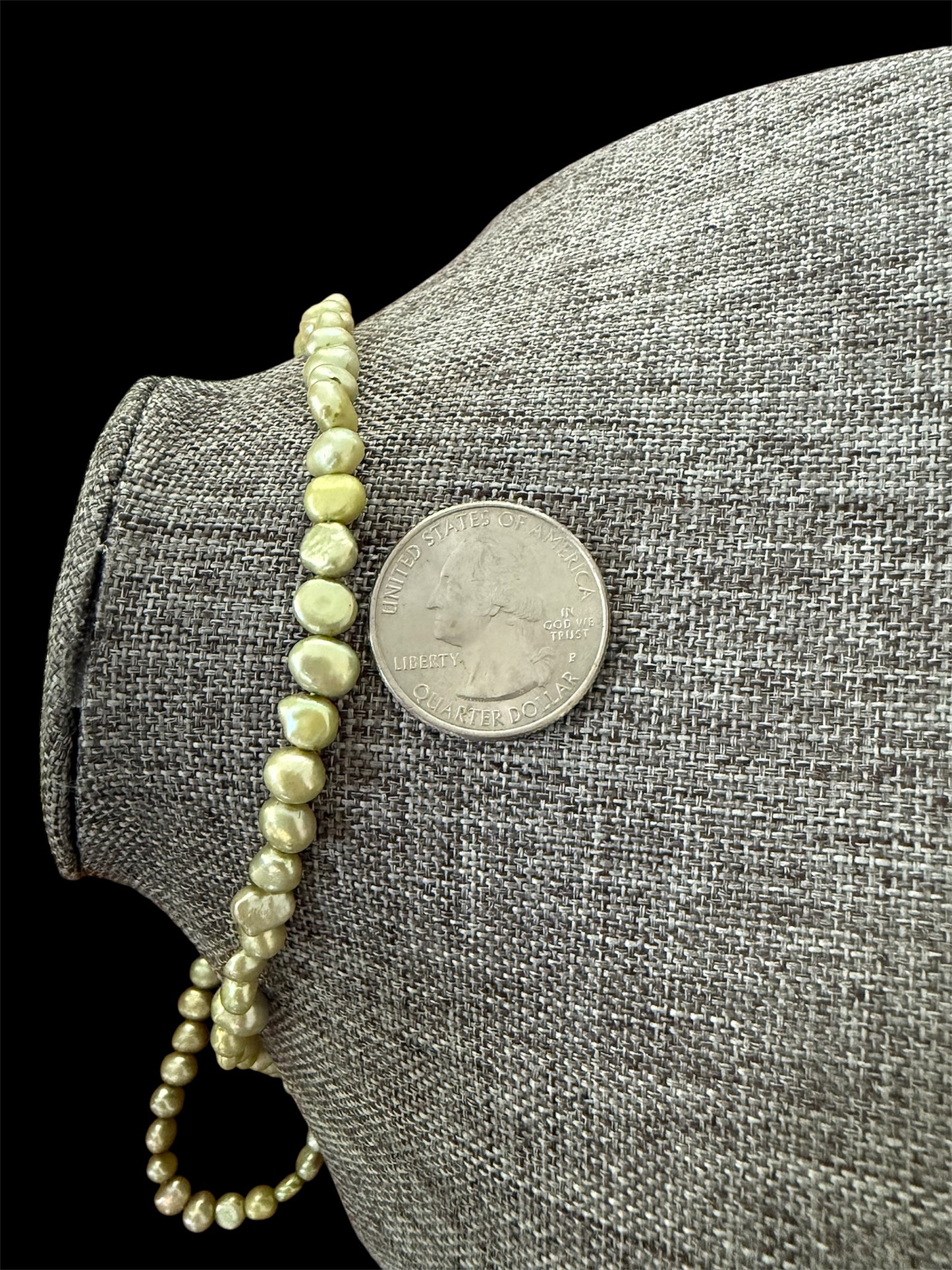 Freshwater Pearl Necklace With Sterling Silver Clasp