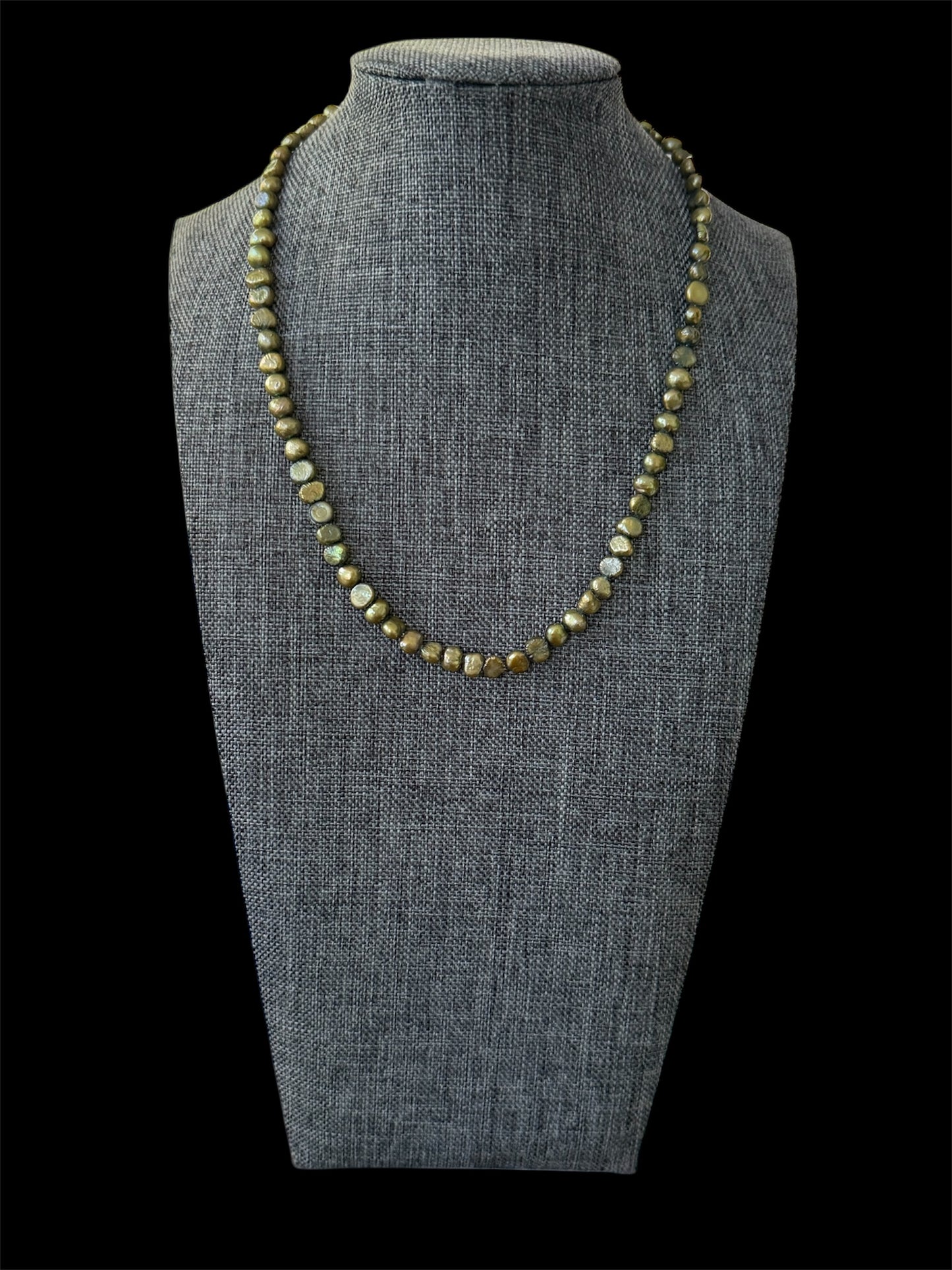 Freshwater Pearl Necklace With Sterling Silver Clasp