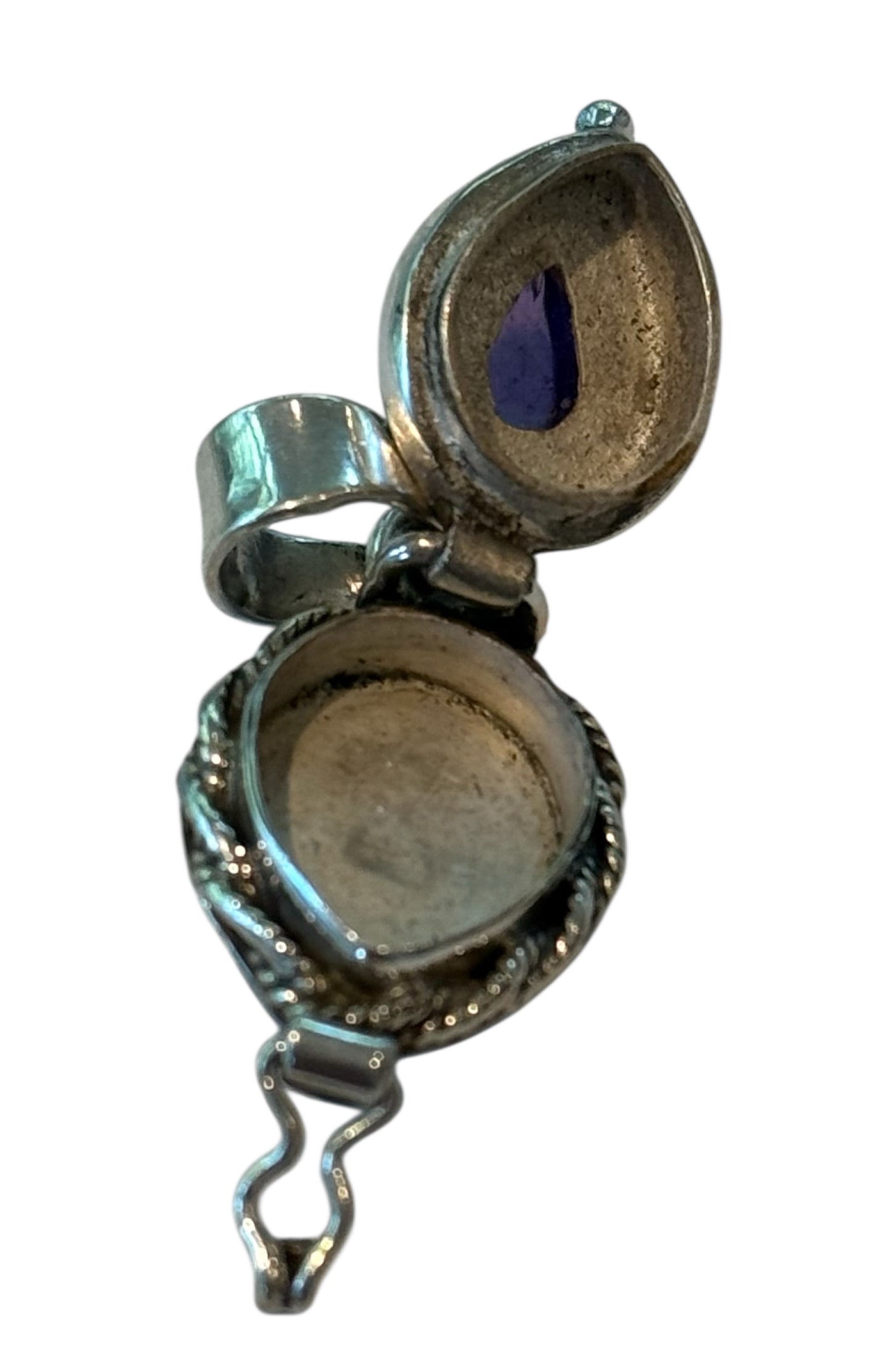 Sterling Silver Amethyst Poison Pendant