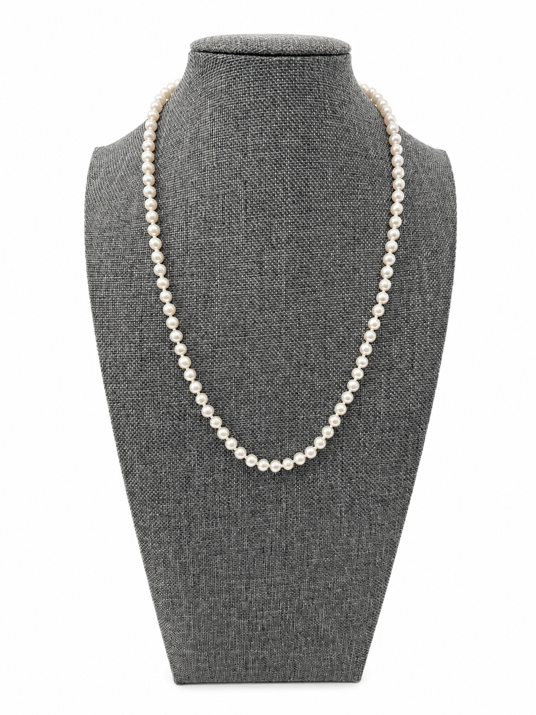 5MM Akoya Pearl Necklace With Sterling Silver Clasp