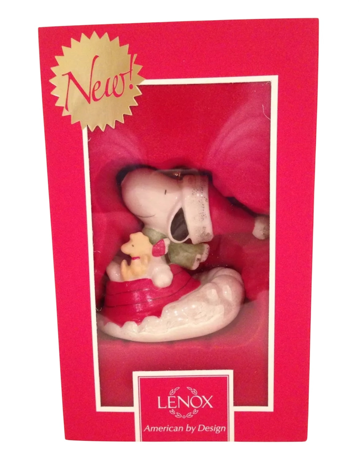 Lenox Sledding With Snoopy Ornament