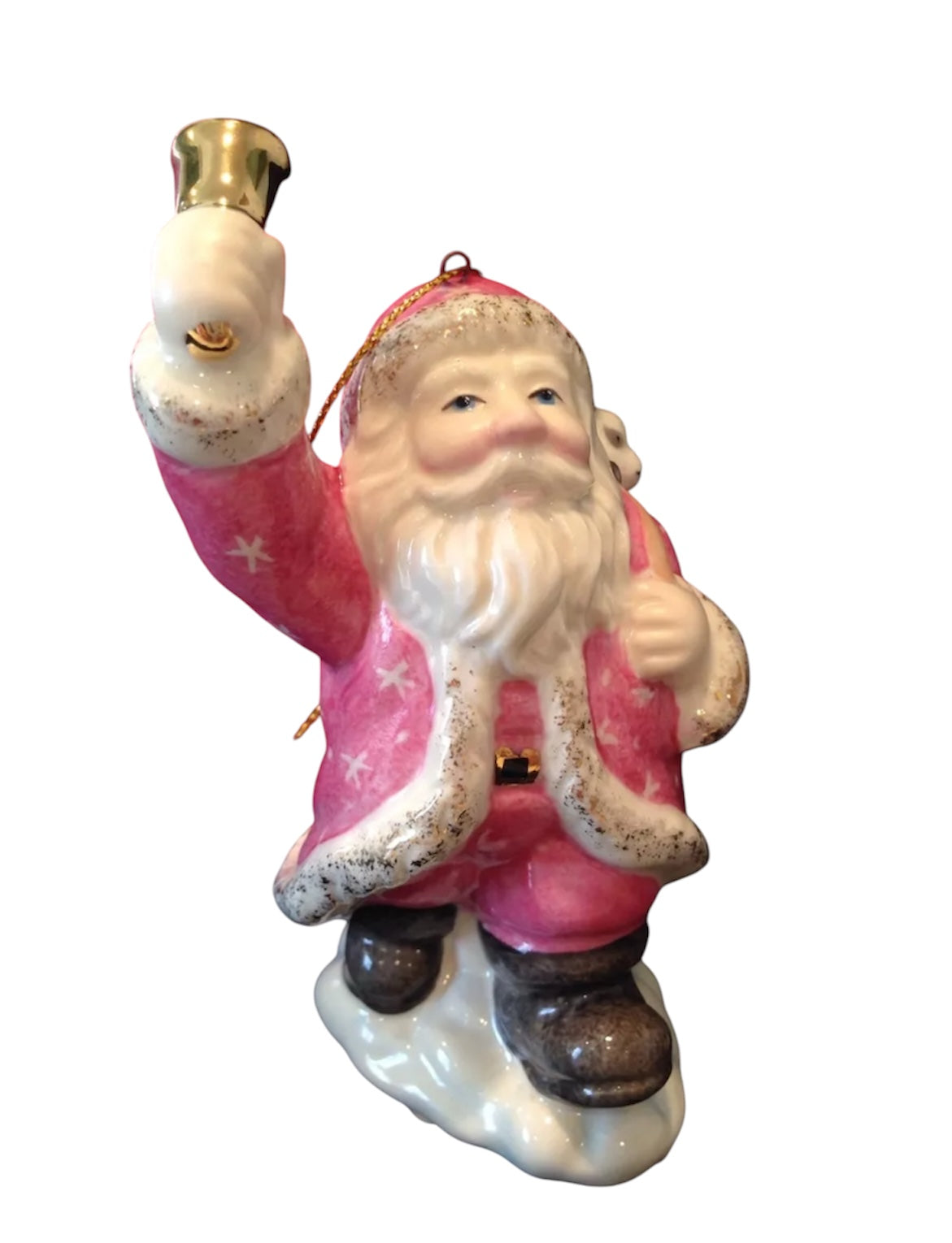 Lenox Bell Ringing Santa Ornament