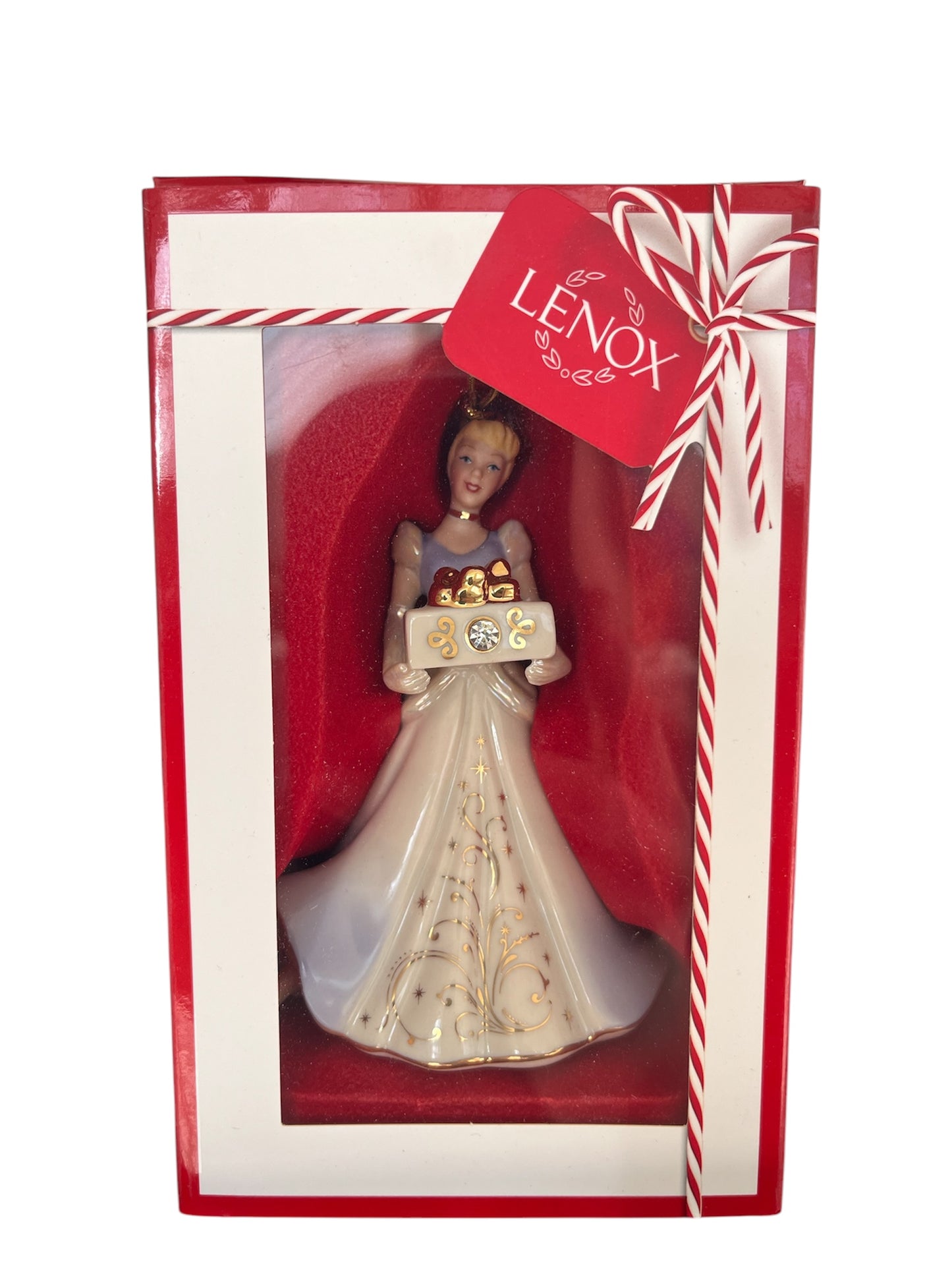 Lenox Princess Cinderella w/Present Walt Disney Showcase Christmas Ornament