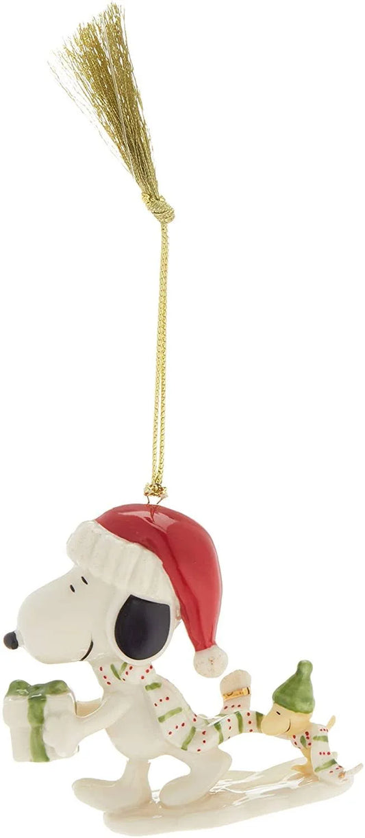 Lenox Snoopy's Holiday Gift Ornament