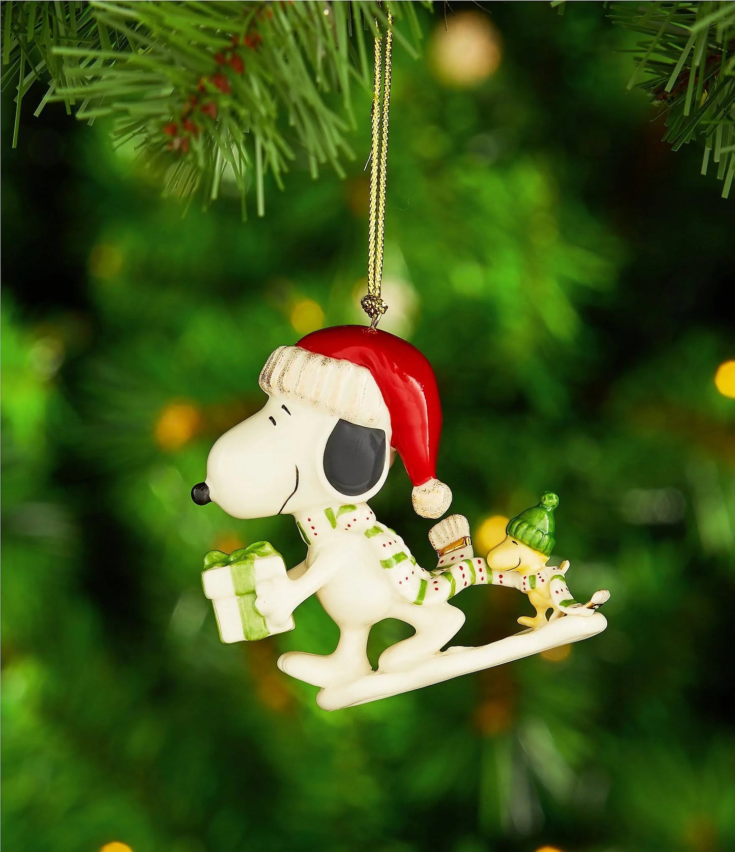 Lenox Snoopy's Holiday Gift Ornament