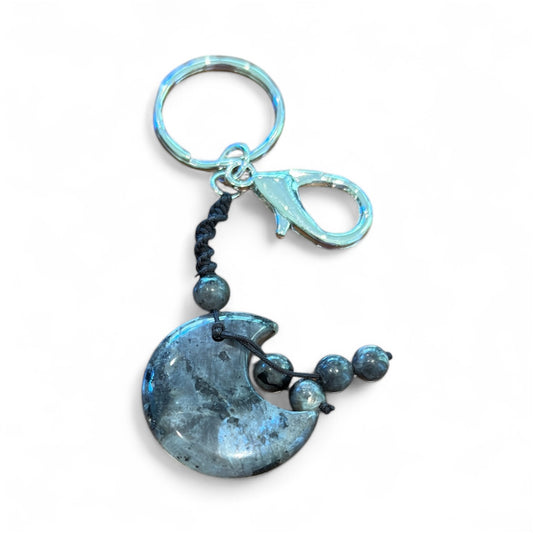 Labradorite Gemstone Keychain