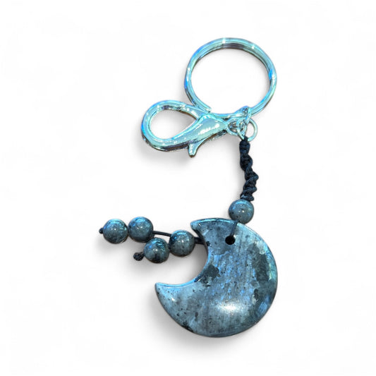 Labradorite Gemstone Keychain