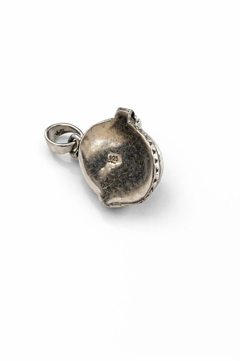 Sterling Silver Moonstone Poison Pendant Locket Large