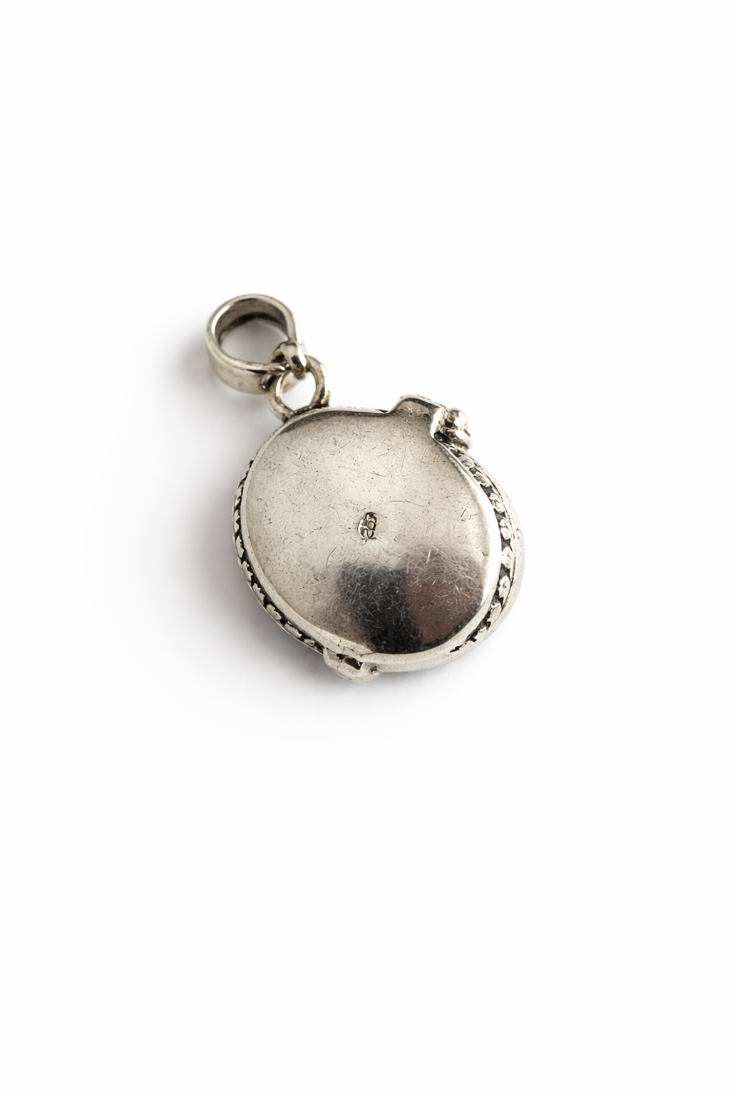 Sterling Silver Turquoise Poison Pendant Locket Large