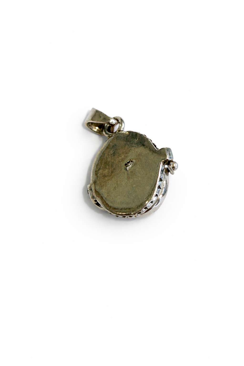 Sterling Silver Tiger's Eye Poison Pendant Large