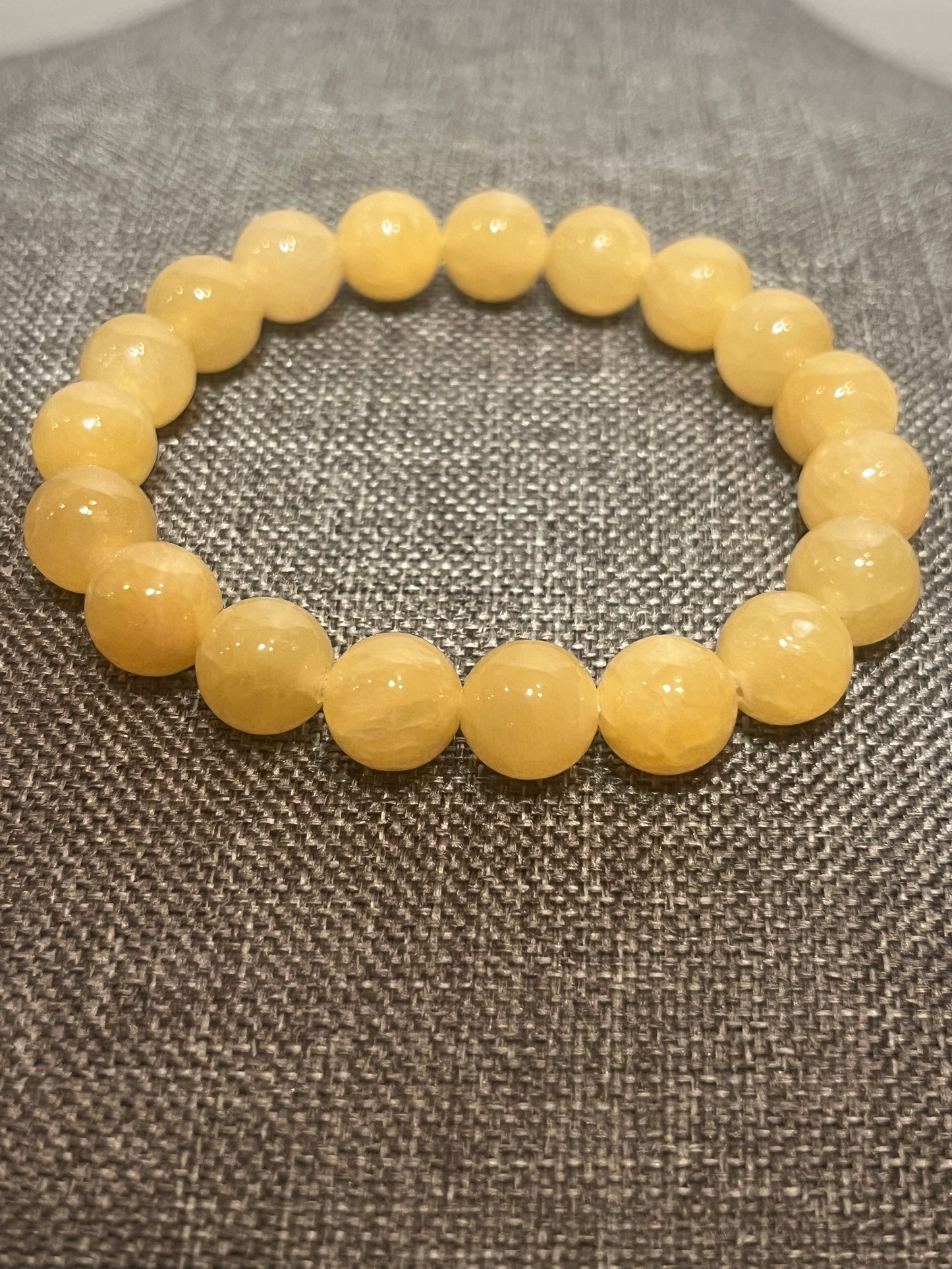Natural Yellow Opal Gemstone Beaded Bracelet New