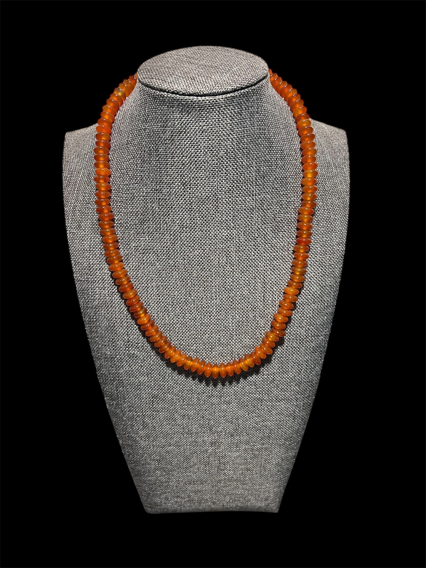 Carnelian Sterling Silver Necklace