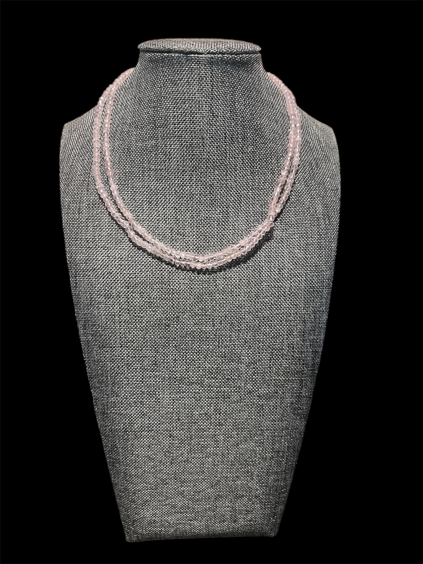 Gold Vermeil Rose Quartz Necklace