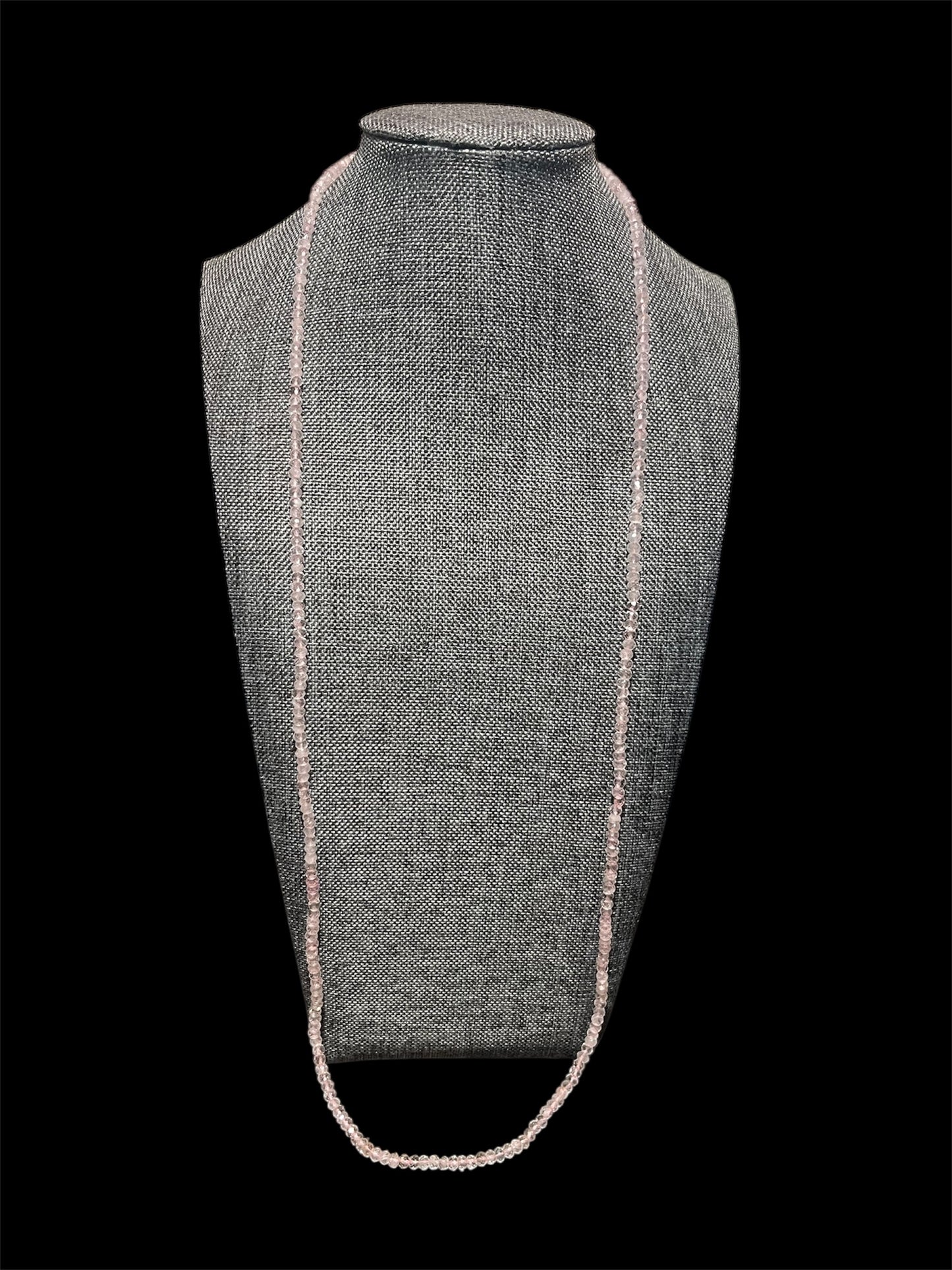 Gold Vermeil Rose Quartz Necklace