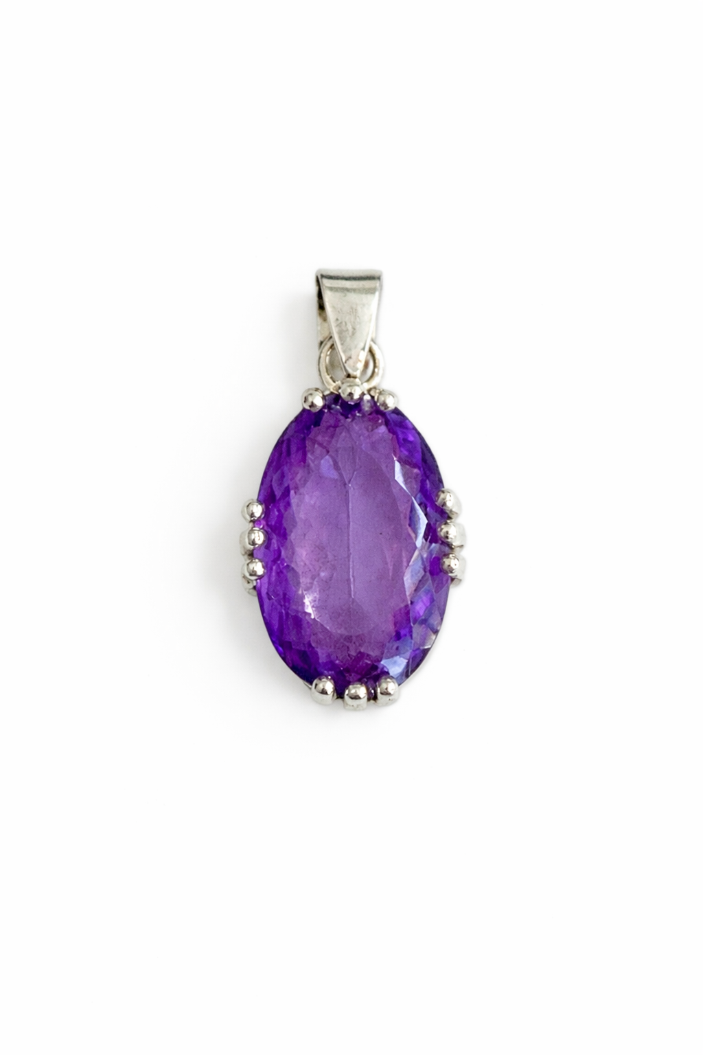 Sterling Silver Amethyst Pendant