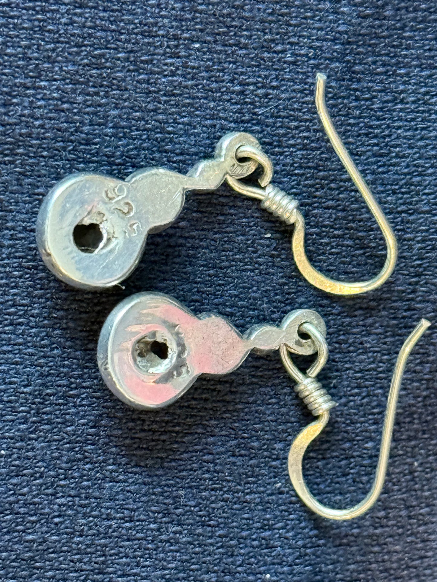 Sterling Silver Blue Topaz Dangle Earrings