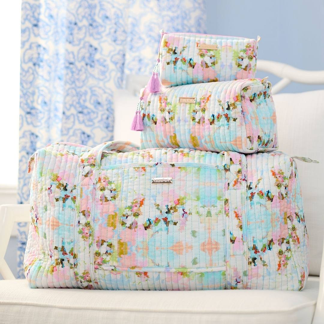 Laura Park Brooks Avenue Signature Small Cosmetic Bag