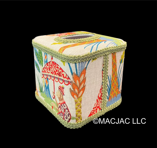 Monkey Fabric Covered Tissue Box Cover ***In Stock***