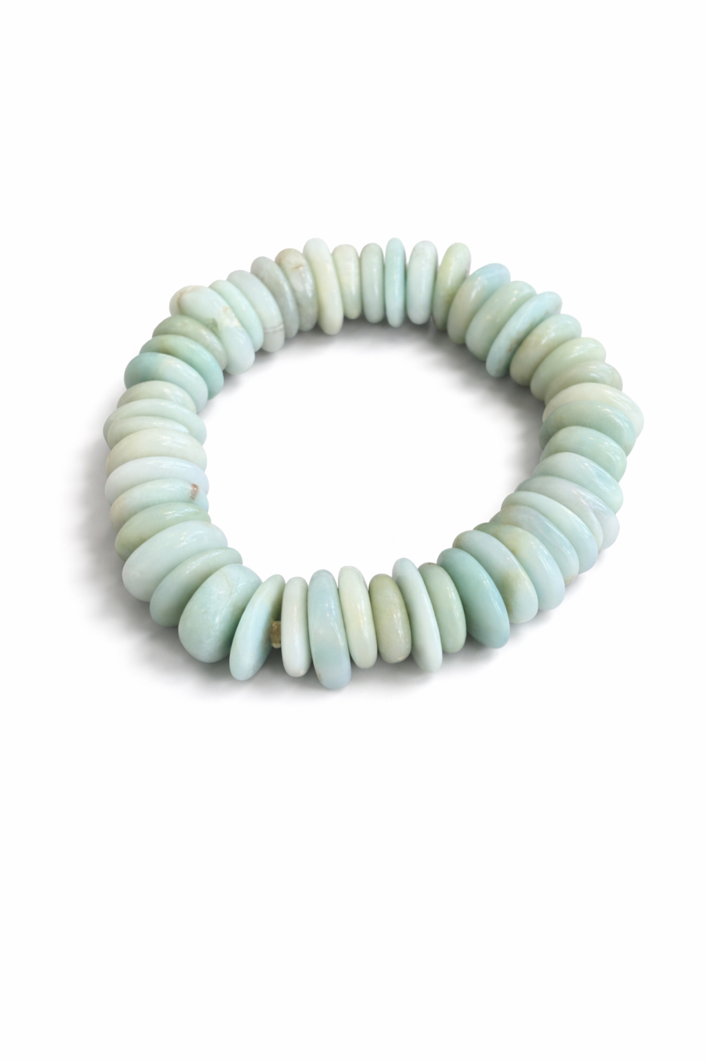 Amazonite Beaded Coin Shaped Bracelet
