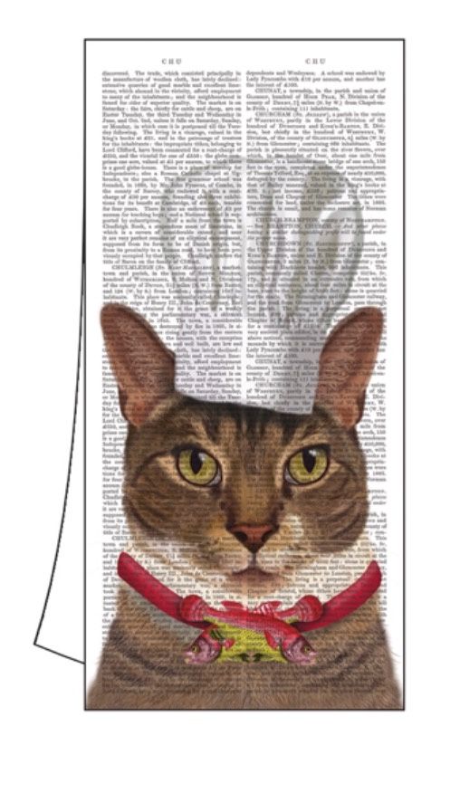 100% Cotton Kitchen/Bar Cat Towel 18" x 26" "Charlie"