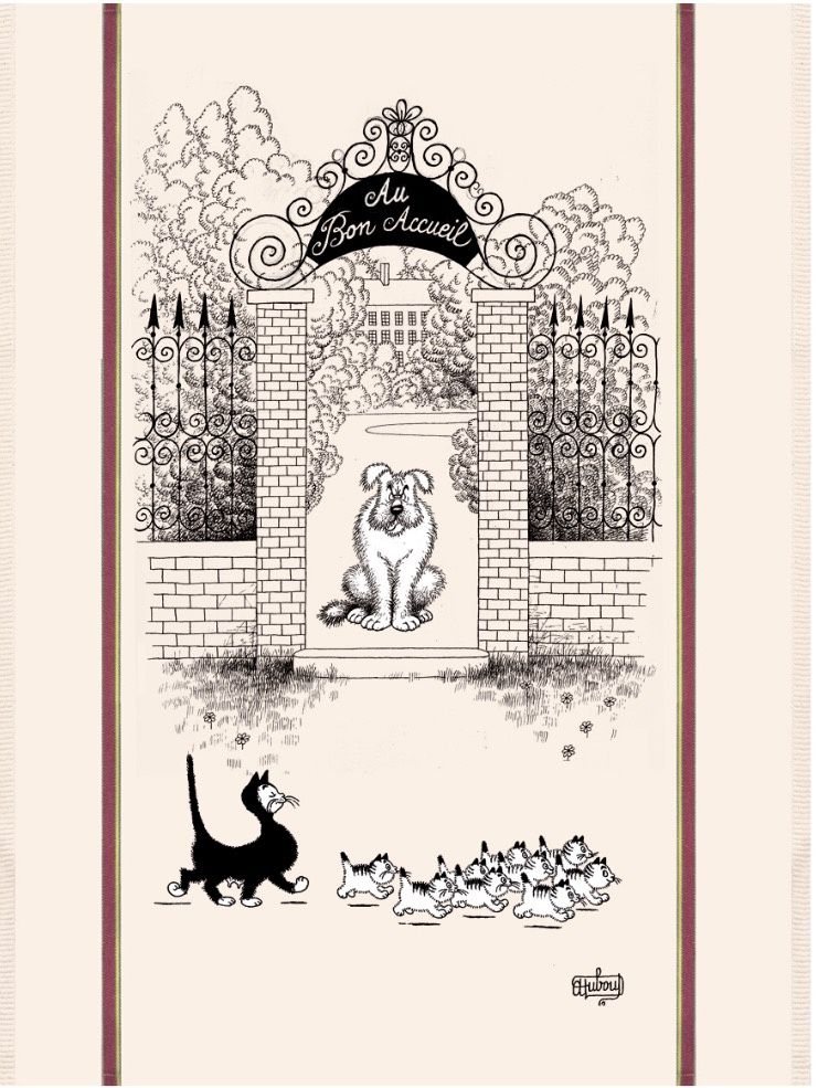 Torchons & Bouchons Au Bon Accueil Kitchen/Tea/Bar Towel From France