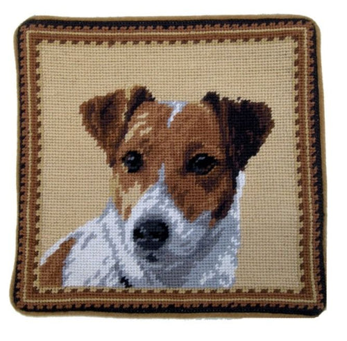 Jack Russell Dog Needlepoint Pillow 10