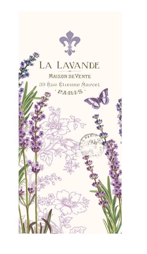 100% Cotton Kitchen/Bar Lavender Towel 18" x 26" "La Lavande"