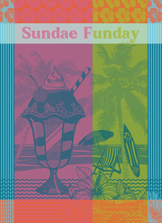 Garnier-Thiebaut French Country Kitchen Tea Towel Sundae Funday Fruity