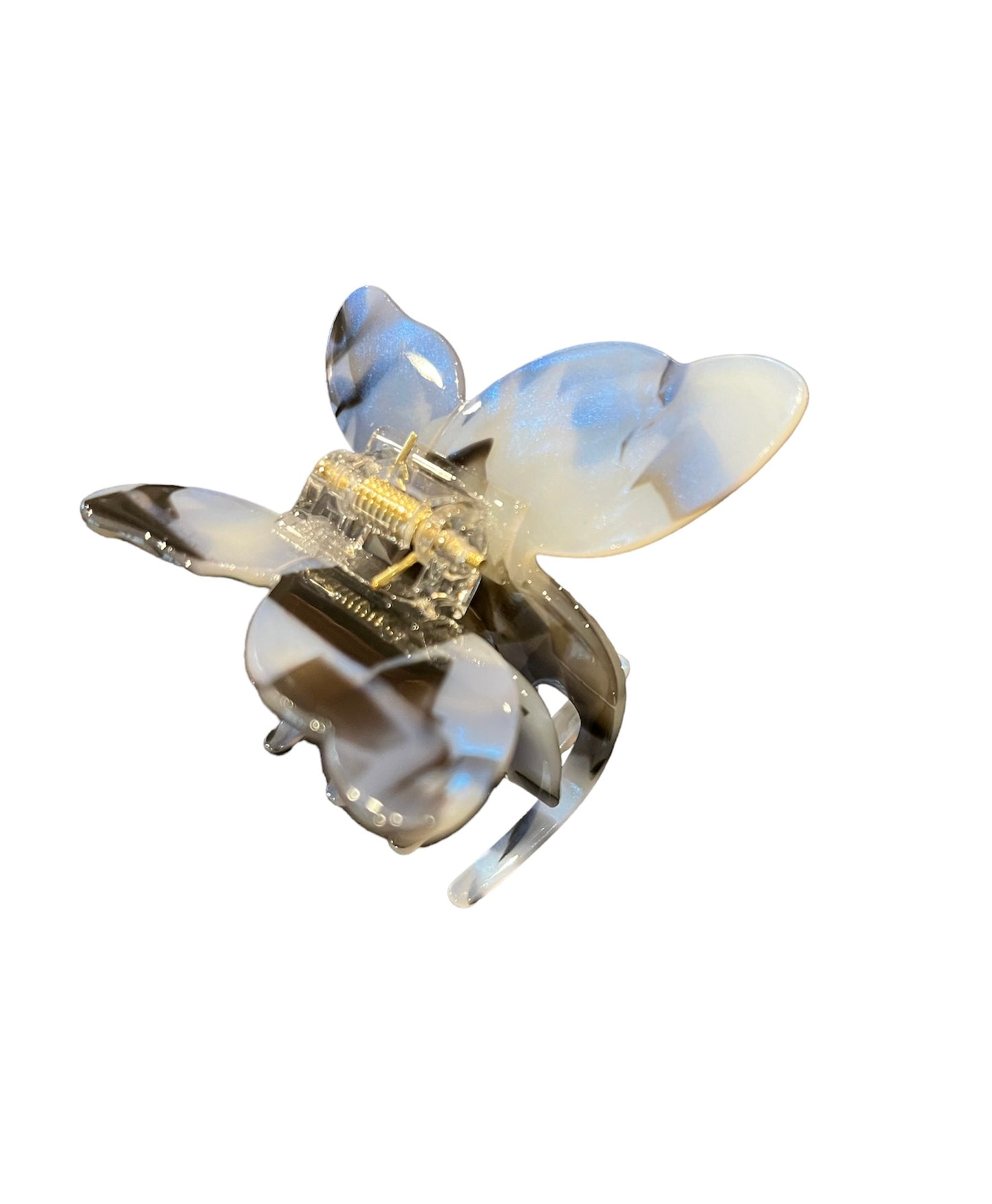 Large Gemtone Butterfly Jaw Hair Clip (Blue)